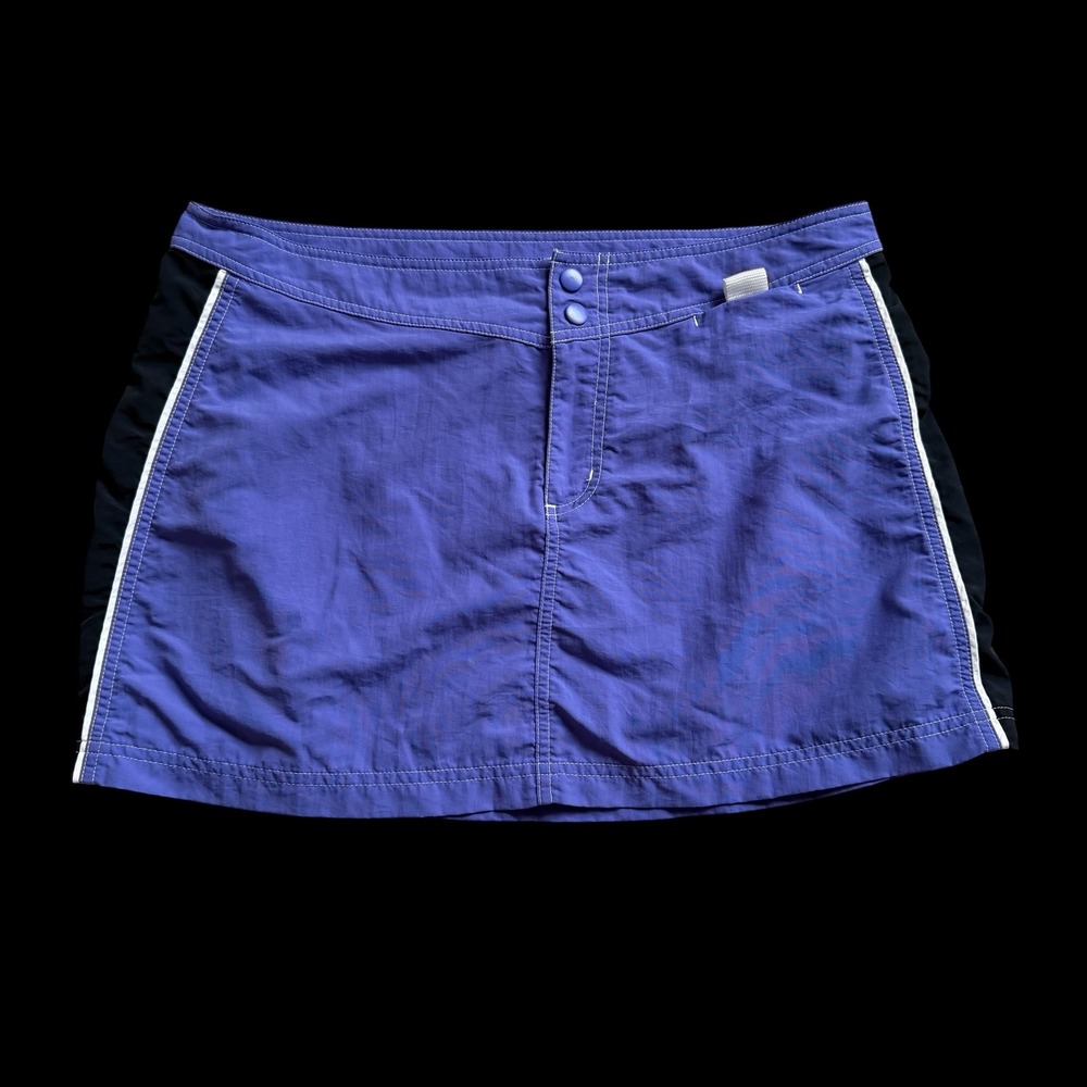 LL‎ Bean Women 14 Purple Supplex Nylon Hiking Skort Active Outdoor Mini Skirt